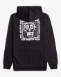 Sudadera con capucha Billabong Bad Billy Negra para hombre posterior