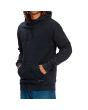Hombre con sudadera de capucha DC Shoes Andy Warhol Cow negra lateral 