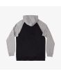 Sudadera con capucha DC Shoes DC Star Pilot negra y gris para hombre posterior