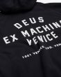 Sudadera con capucha Deus Ex Machina Venice Address Negra para hombre estampado