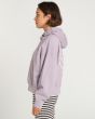 Mujer con sudadera de capucha Element Collab Lavanda lateral