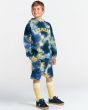 Chico con sudadera de capucha Element College Youth Dark Magma lateral