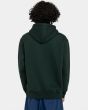 Hombre con sudadera de capucha Element Cornell Heavy Verde Oscuro espalda