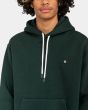 Hombre con sudadera de capucha Element Cornell Heavy Verde Oscuro logo