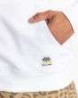 Hombre con sudadera de capucha Element Covered blanca Timber Collection bolsillo