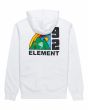 Sudadera con capucha Element Farm Blanca para hombre posterior