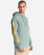 Hombre con Sudadera de capucha Element Kass Hood verde lateral