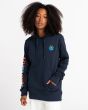Mujer con Sudadera de capucha Element Kass Hood azul marino