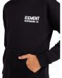 Niño con Sudadera de capucha Element Never Youth Negra bolsillo