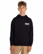 Niño con Sudadera de capucha Element Never Youth Negra frontal