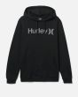 Sudadera con capucha Hurley One and Only Solid Summer Negra para hombre