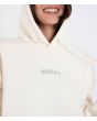 Mujer con Sudadera con capucha Hurley Stadium Pearl Ivory logo delantero