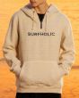 Hombre con Sudadera de capucha y cremallera parcial Lightning Bolt Surfholic blanca