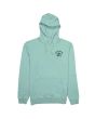 Sudadera con capucha Mission Surfboards Rías Baixas ST. 2002 en color verde menta para hombre frontal 