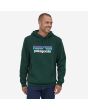 Hombre con Sudadera de capucha Patagonia P-6 Logo Uprisal Verde Pinyon Green