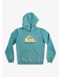 Sudadera con capucha Quiksilver Big Logo Youth azul para niños de 8 a 16 años