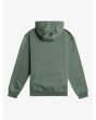 Sudadera con capucha Quiksilver Big Logo Youth verde para niño de 8 a 16 años posterior