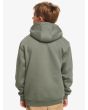 Niño con sudadera de capucha Quiksilver Big Logo Youth verde espalda