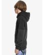 Niño con Sudadera de capucha Quiksilver Emboss Block Youth negra lateral