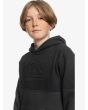 Niño con Sudadera de capucha Quiksilver Emboss Block Youth negra logo