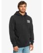 Hombre con Sudadera de capucha Quiksilver Neon Slab negra lateral