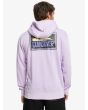 Hombre con Sudadera de capucha Quiksilver Neon Slab Lila espalda