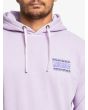 Hombre con Sudadera de capucha Quiksilver Neon Slab Lila estampado pecho
