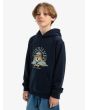 Niño con sudadera de capucha Quiksilver Graphic azul Marino Oscuro lateral