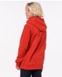 Niño con sudadera de capucha Rip Curl Surf Revival roja posterior