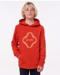 Niño con sudadera de capucha Rip Curl Surf Revival roja