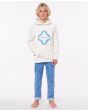 Niño con sudadera de capucha Rip Curl Surf Revival blanco hueso frontal