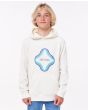 Niño con sudadera de capucha Rip Curl Surf Revival blanco hueso