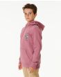 Niño con sudadera de capucha Rip Curl Search Icon Youth Mauve lateral