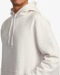 Hombre con sudadera de capucha RVCA Americana Blanca ajuste