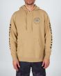 Hombre con Sudadera de capucha Salty Crew Blue Crabber Overdyed Pigment Sandstone frontal