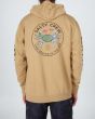 Hombre con Sudadera de capucha Salty Crew Blue Crabber Overdyed Pigment Sandstone 