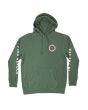Sudadera con capucha Salty Crew Deep Reach verde para hombre frontal