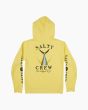 Sudadera con capucha Salty Crew Tailed Boyfriend Hoody amarilla para mujer posterior