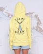 Mujer con Sudadera con capucha Salty Crew Tailed Boyfriend Hoody amarilla espalda