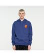 Hombre con sudadera de capucha Santa Cruz Classic Dot Chest azul frontal