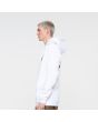 Hombre con Sudadera de capucha Santa Cruz Flamed Not a Dot Blanca lateral 