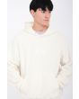 Hombre con sudadera polar con capucha y forro de borreguillo Volcom ISO91 Blanca bolsillo