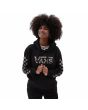 Mujer con sudadera de capucha Vans Dotty Check Negra