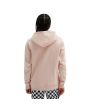 Mujer con sudadera de capucha Vans BFF Flying V Rosa posterior