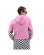 Mujer con sudadera sin cierre con capucha Vans Boom Boom Check It Rosa espalda