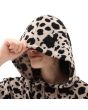 Mujer con sudadera de capucha Vans Dotty Check Animal negra hood