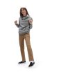 Mujer con Hoodie de corte masculino Vans FT Flying V gris frontal