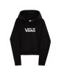 Sudadera con capucha Vans Flying V Boxy Negra para mujer