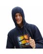 Hombre con sudadera de capucha Vans Hi Grade Po azul marino cordón