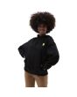 Mujer con sudadera de capucha Vans Mar Mar Radically Happy negra frontal